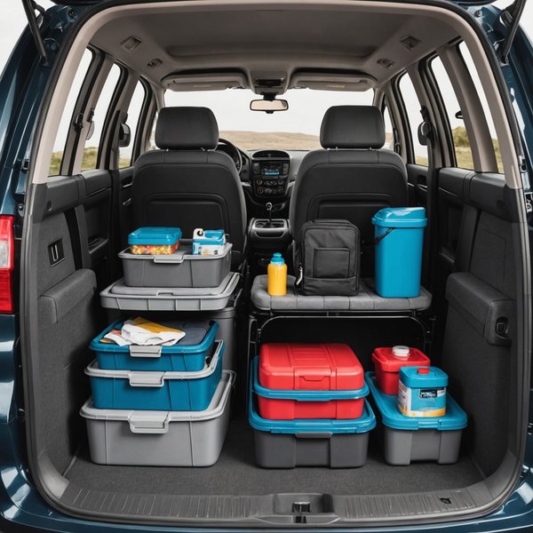 Comment optimiser l'espace de rangement sous les sièges d'un minivan familial?